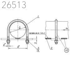 Опоры неподвижные бескорпусные 108 мм ОСТ 34 273-75