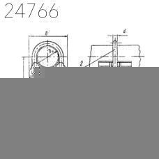 Опора однохомутовая 76х116 мм 1,7 кг ОСТ 108.275.37-80