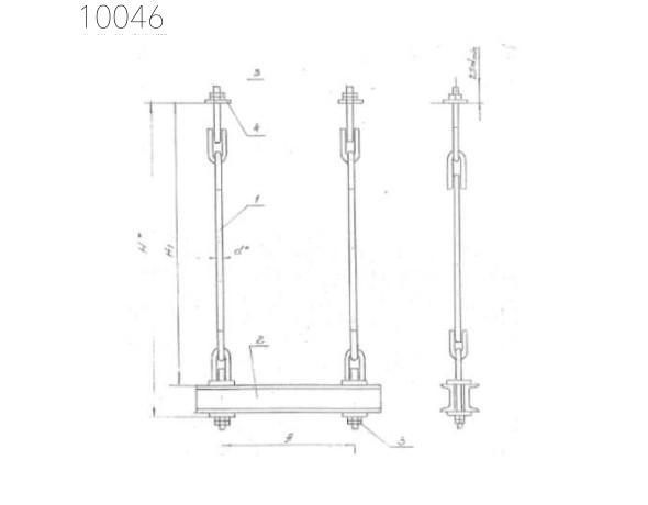 Подвеска с двумя тягами 108 мм 0312.03.00.000 СБ