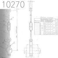 Крепление одной трубы на подвеске DN 108 Pmax 294 300°C 0312.18.00.000-03 СБ