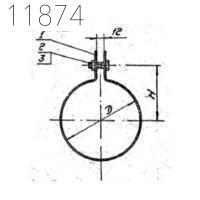 Хомут 1Х-01 110 мм