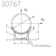 Приварные неподвижные опоры 426 мм СТО 79814898 129-2009