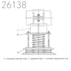 Опора катковая пружинная трубопроводов ТЭС и АЭС 219 мм ОСТ 24.125.165-01 хром.
