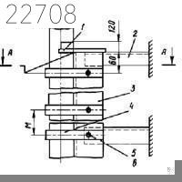 Опора с сопровождением для вертикальных трубопроводов ОВС 125 мм