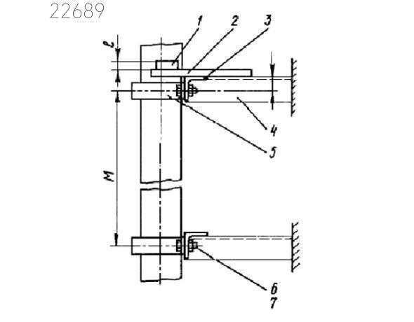 Опора для вертикальных трубопроводов ОВ 315 мм