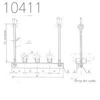 Подвеска трех труб с изоляцией 108 мм 0312.22.00.000-15 СБ