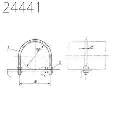 Опора швеллерная приварная тип 273-ШП-А1 ОСТ 36-146-88